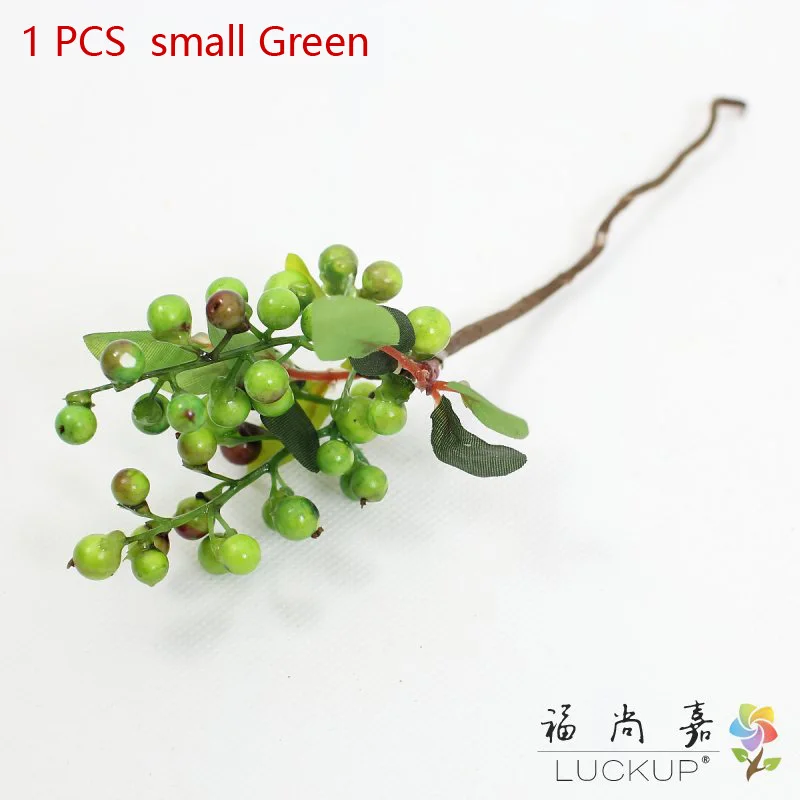 small Green 1 шт. красивый Искусственный Буш Берри букет пена цветок украшение дома F176 - Цвет: small Green
