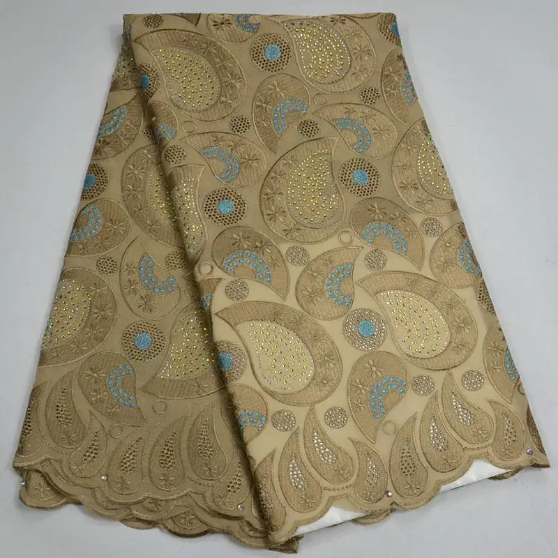 

African Swiss Voile Lace Wedding Women Wedding dress High quality French Stones Swiss Voile Laces in Switzerland ML6684