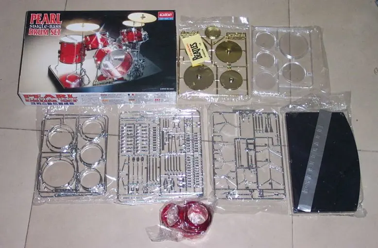 Academy MODEL 1/8 SCALE military models # 15600 Pearl single-Bass Drum Set plastic model kit | Игрушки и хобби