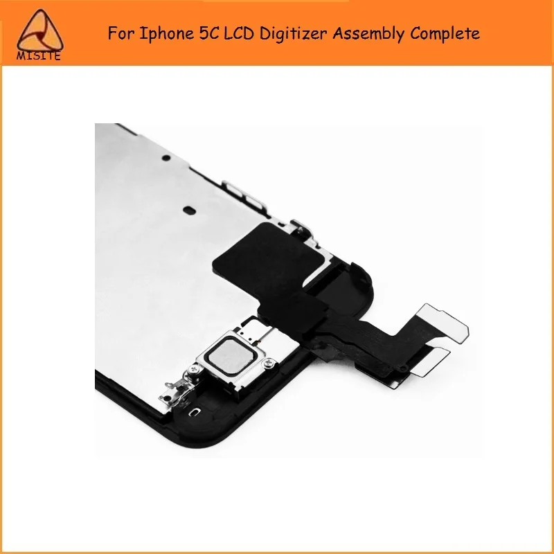 

50PCS/LOT New LCD Diitizer Assembly Complete For Iphone 5C 5C i5c LCD Full set Assembly+Front Camera Flex+Home Button Flex Cable
