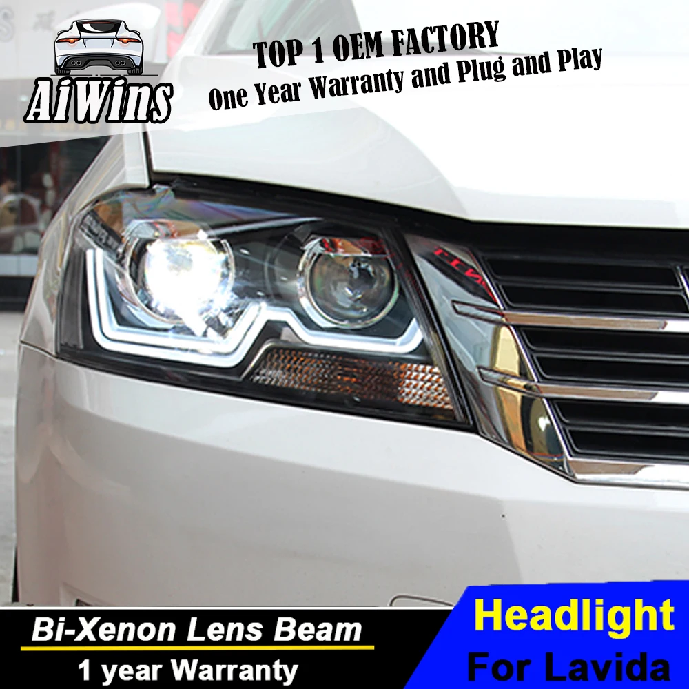 Светодиодный фонарь Aiwins Style для Volkswagen Lavida светодиодный фар 2013-2014 drl H7 hid