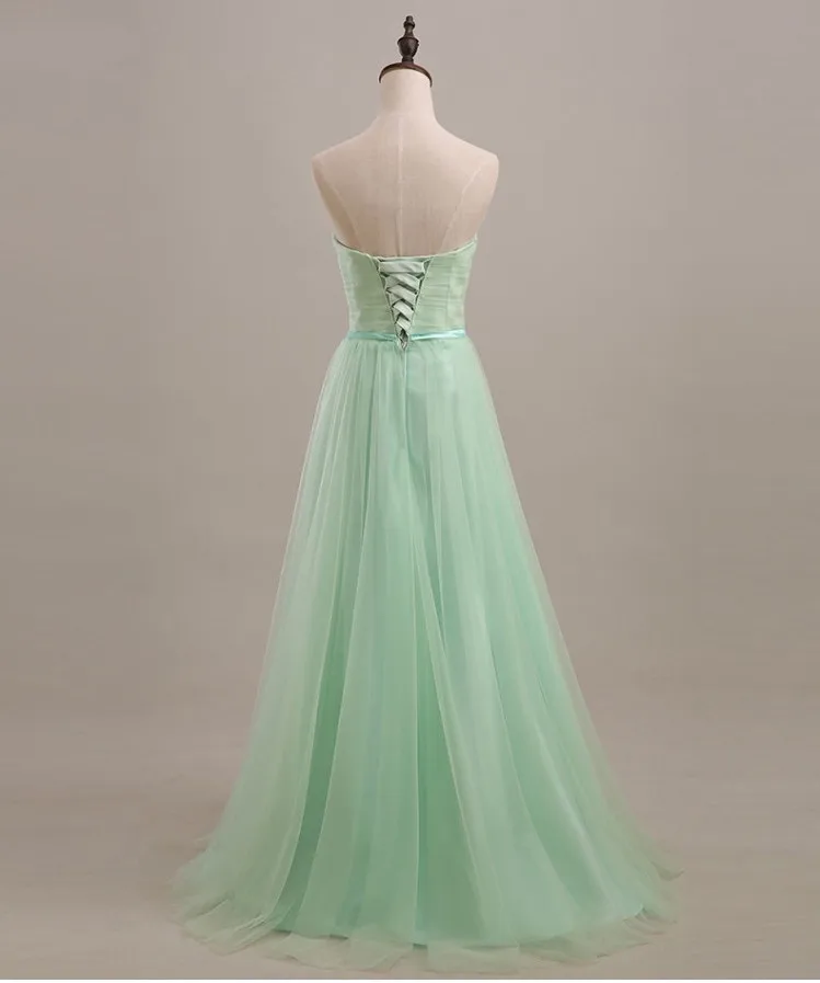 Vestido де noiva Тюль Mint/Фиолетовый/Розовый Pleat Длинные Платья Невесты 2017 Дешевые Милая