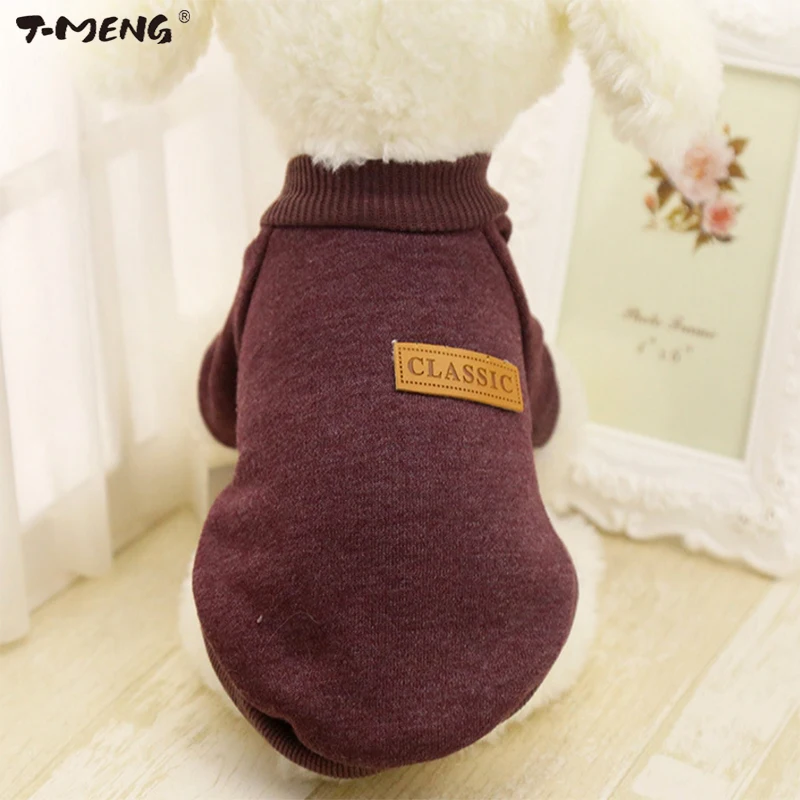 Женская Классическая теплая одежда для собак щенков куртка домашних животных