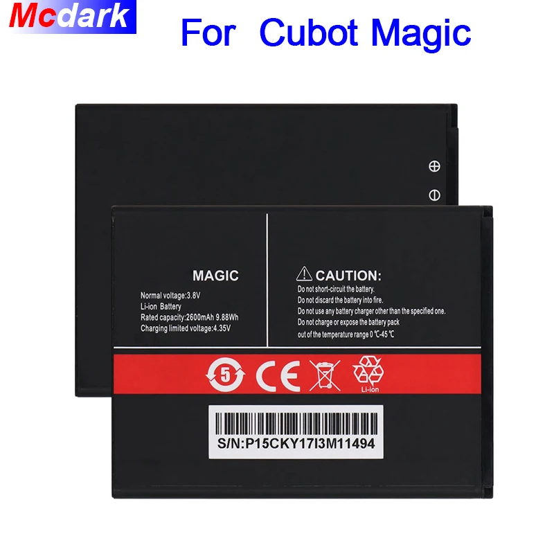 Mcdark 2800mAh батарея для Cubot Magic Batterie аккумуляторная AKKU ACCU PIL мобильный