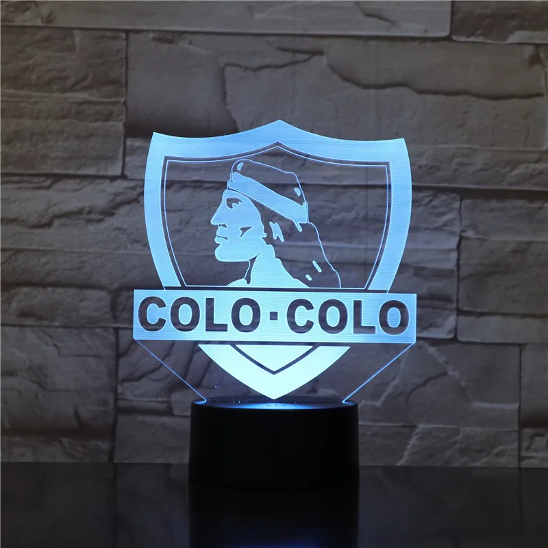 Коло футбол 3D LED USB лампа Акриловая Новинка рождественское освещение подарок RGB