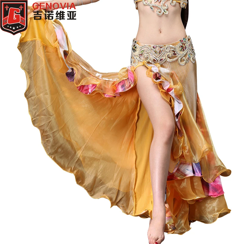 Женская юбка для танца живота с волнами рыбим хвостом кружевная длинная платье