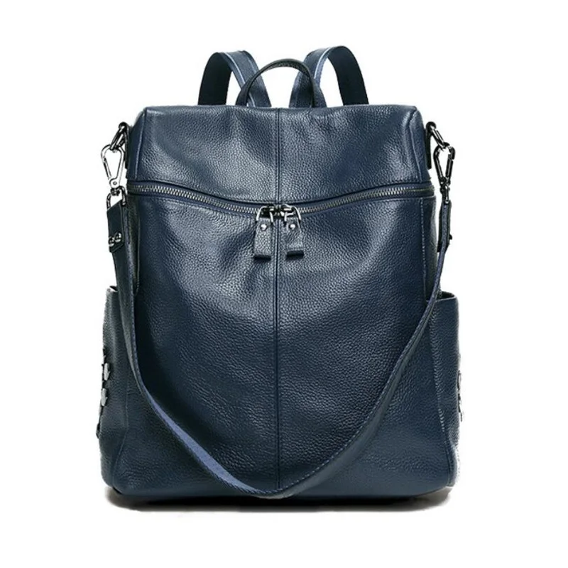 Fashion Women Genuine Leather Elegant atmosphere Black/Blue/Wine red Simple Style Shoulder bag Free Shipping. |