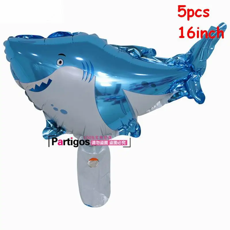 5pcs mini shark Акула вечерние украшения 12 дюймов Латекс Акула воздушные шары "Океан" воздушный шар "Конфетти" День рождения воздушный шар Дети партия поддерживает поставки - Цвет: 5pcs mini shark