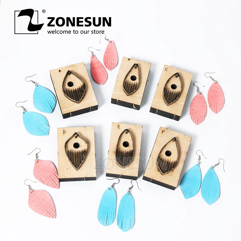ZONESUN инструмент для изготовления кожаных сережек и кисточек изделий ручной