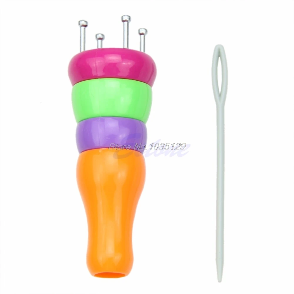 ABS пластиковая пряжа шерсть вязальщик вязальная кукла Долли веревка ремесло