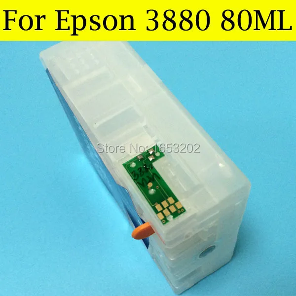 1 комплект пустой Заправляемый картридж для чернил T5801 T580 580 принтера Epson pro 3880 3880XL