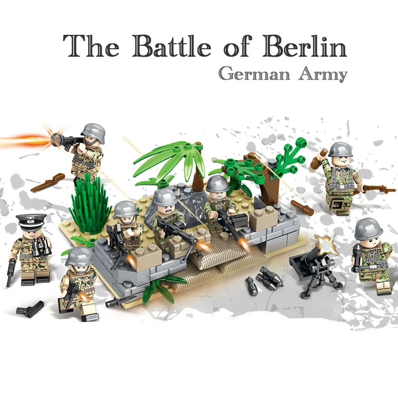 Kitoz WW2 битва Берлинской армии строительный блок мини игрушка фигурка Вторая