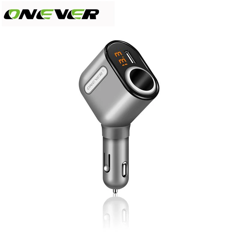 Onever розетка для автомобильного прикуривателя 3 порта USB сплиттер 5V 3.1A 12 V 24 Max 80W