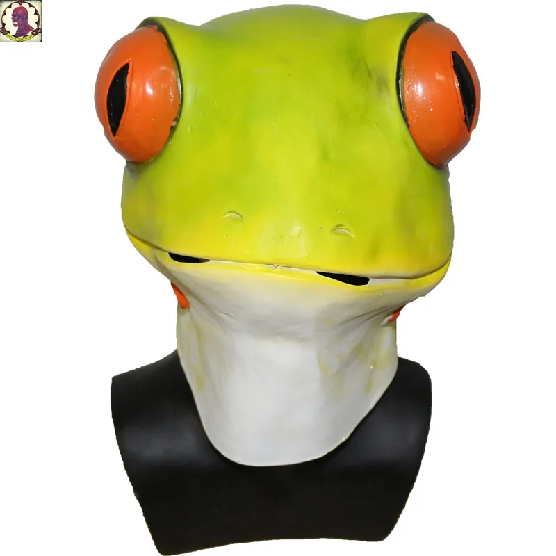 

2018 Newest Realistic Frog Animal Latex Mask Halloween Cosplay Party Mask
