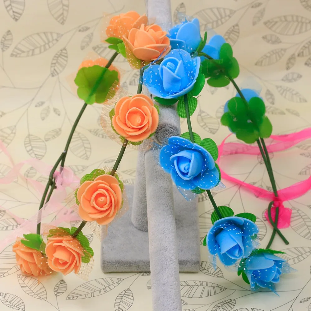 Женская повязка на голову с цветами и листьями|headband bride|leaf headbandbridesmaid hairbands |