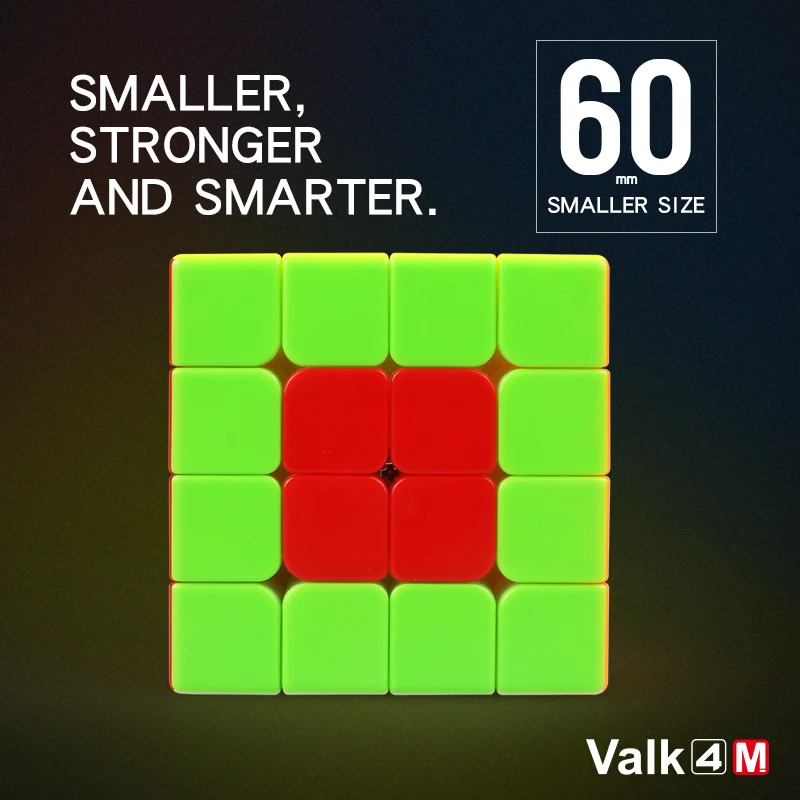 QiYi valk 4 м 4x4x4 Магнитная Магическая скорость valk4 куб профессиональные магниты