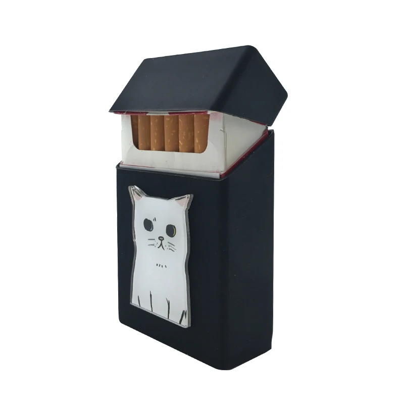 Новый милый 3D значок силиконовая сигаретная коробка чехол для сигарет