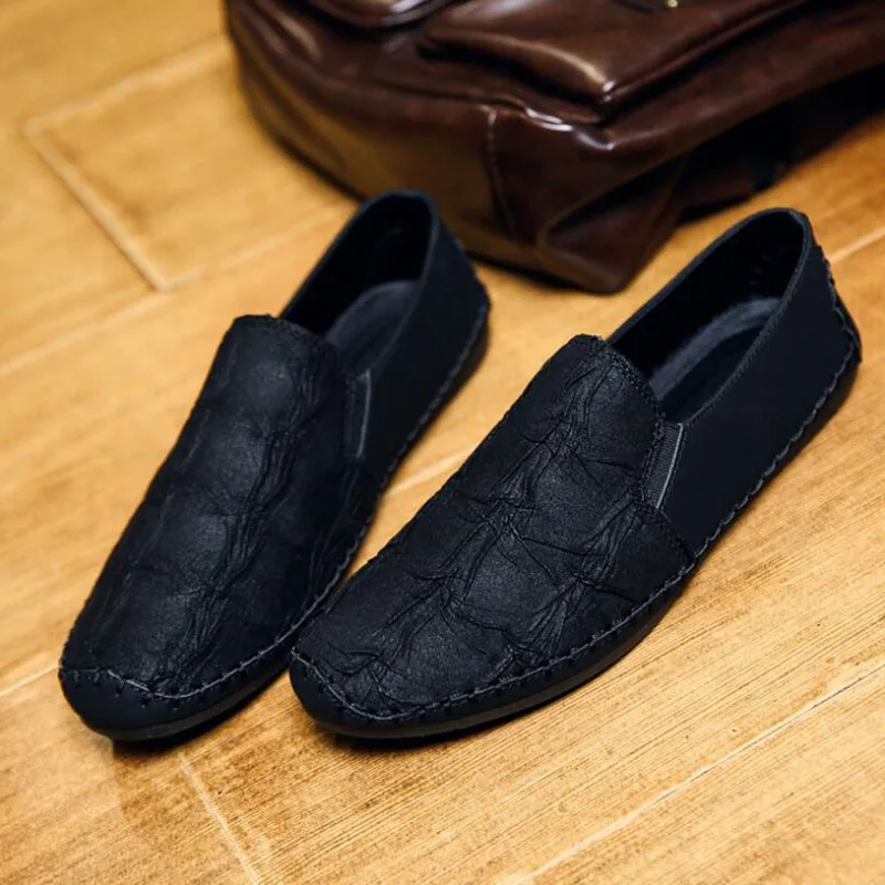 High Quality Peas Shoes Man Classic Casual Men's Breathable Lazy Trend Wild Tide Sneakers Pure Hand Sewing Footwear | Обувь