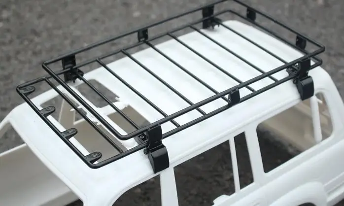 Металлический багажник на крышу для LC80 LAND CRUISER Body Axial 1:10 RC автомобилей гусеничный Tamiya Pajero CC01 CR01 JK Wrangler D90 LC70 грузовик