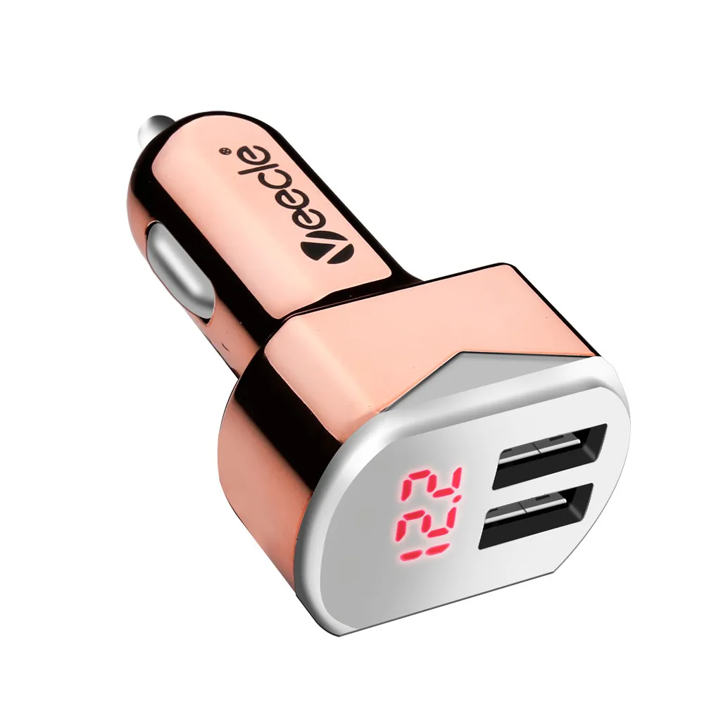 Автомобильное зарядное устройство с двумя usb-портами 3.1a адаптер для быстрой