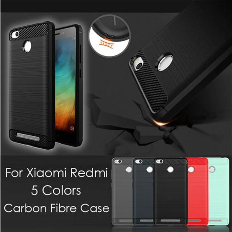 Фото Противоударный Case Для Xiaomi Mi5 5S Plus Макс Redmi Pro Примечание 3 4 S 4S Углеродного Волокна