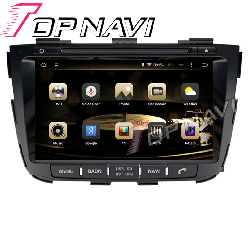 Topnavi Восьмиядерный 8 дюймов Android 0 автомобильный DVD мультимедийный плеер для KIA SORENTO