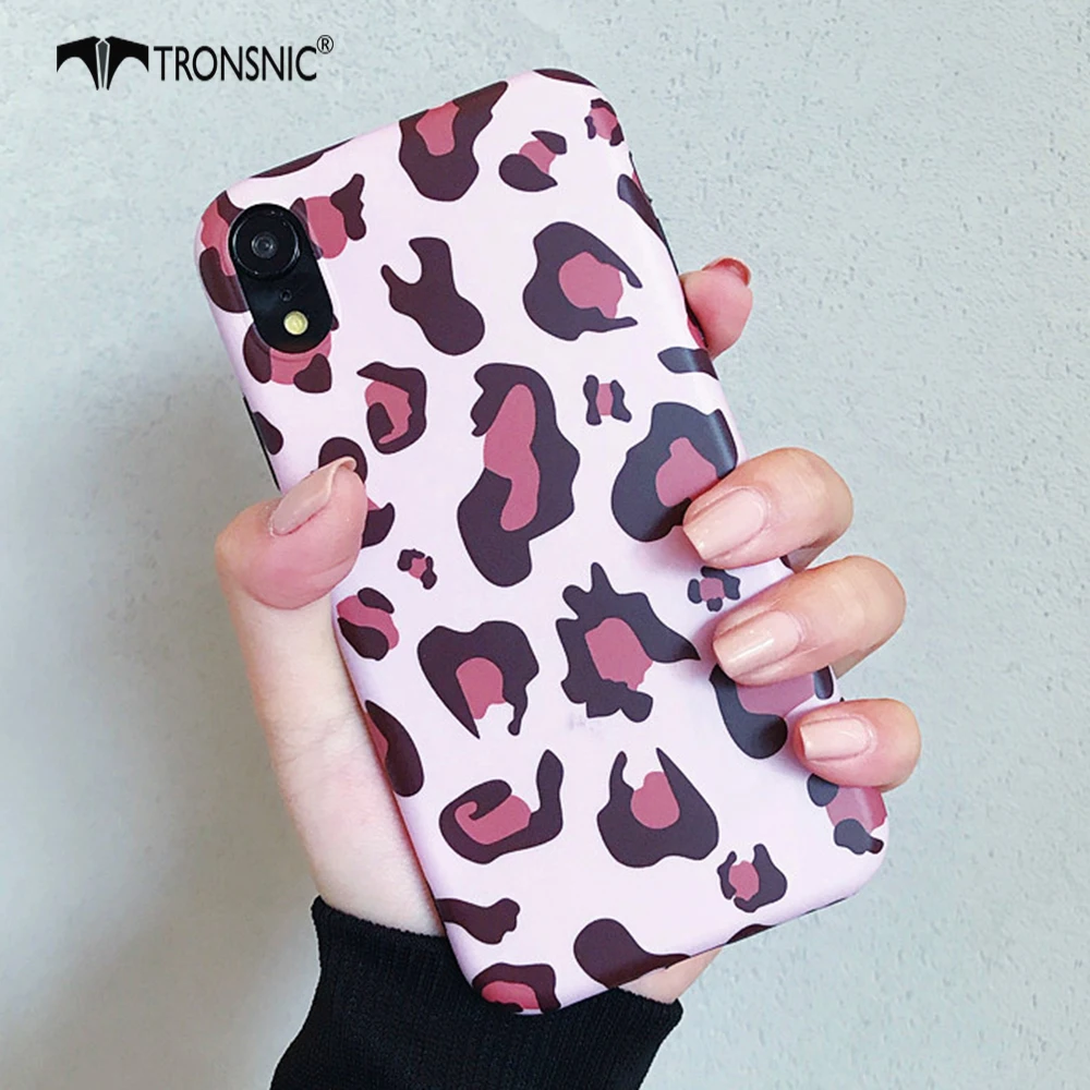 Модный леопардовый чехол Tronsnic для телефона iPhone X XS MAX XR мягкий Блестящий