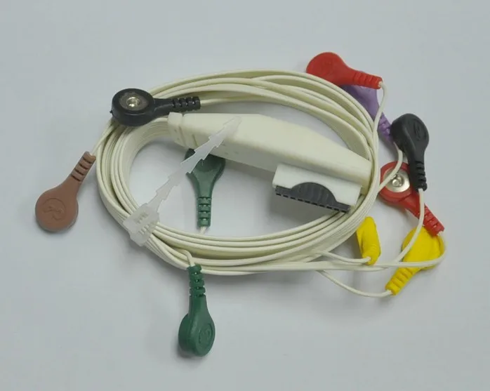 Высокое качество для ступки Miraclink монитор пациента holter ECG EKG 10 свинцовый кабель AHA