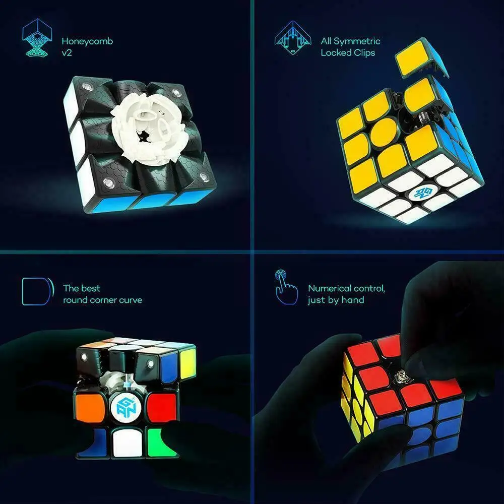Gan 356 X Магнитный Высокоскоростной магический куб 3x3x3 соревнование Твист