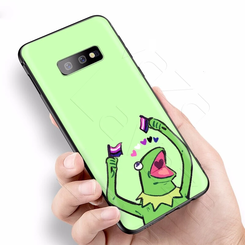 Lavaza Kermit Frog Funny Cute Gay Case for Samsung Galaxy S6 S7 Edge J6 S8 S9 S10 Plus A3 A5 A6 A7 A8 A9 Note 8 9 |
