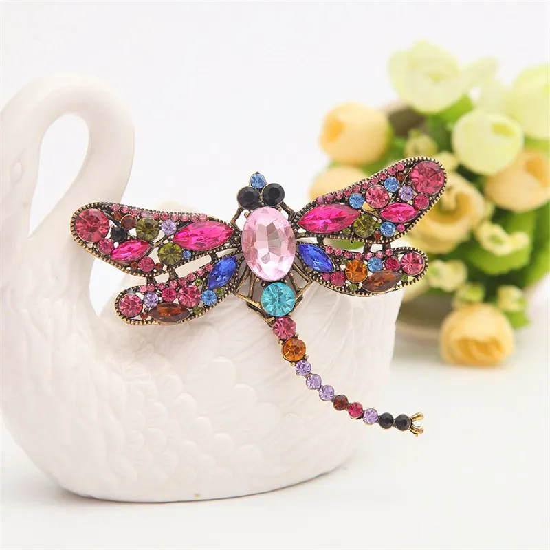 Женская Брошь в винтажном стиле 6 цветов|dragonfly brooch|brooches for womenbrooch designer |