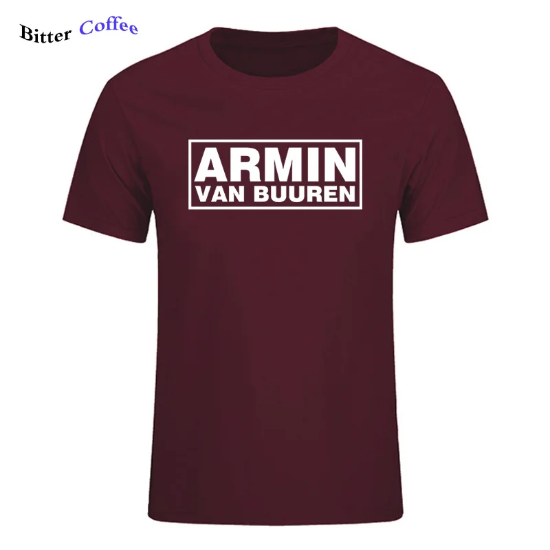Футболка мужская с коротким рукавом и круглым вырезом смешная принтом ARMIN VAN BUUREN DJ