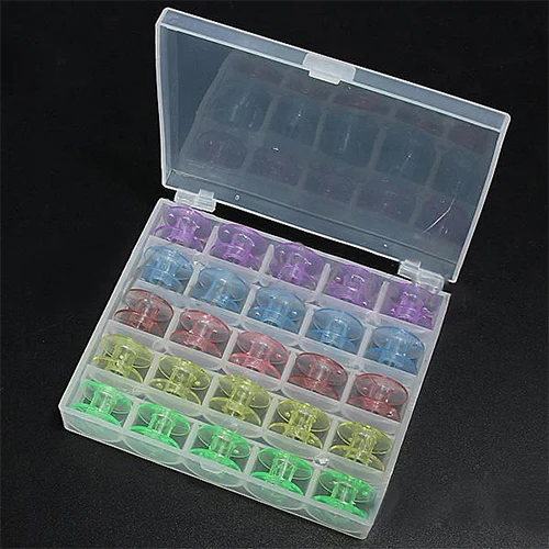 Крутая мода идеальный 25 пустых бобины катушки для швейных машин пластиковый