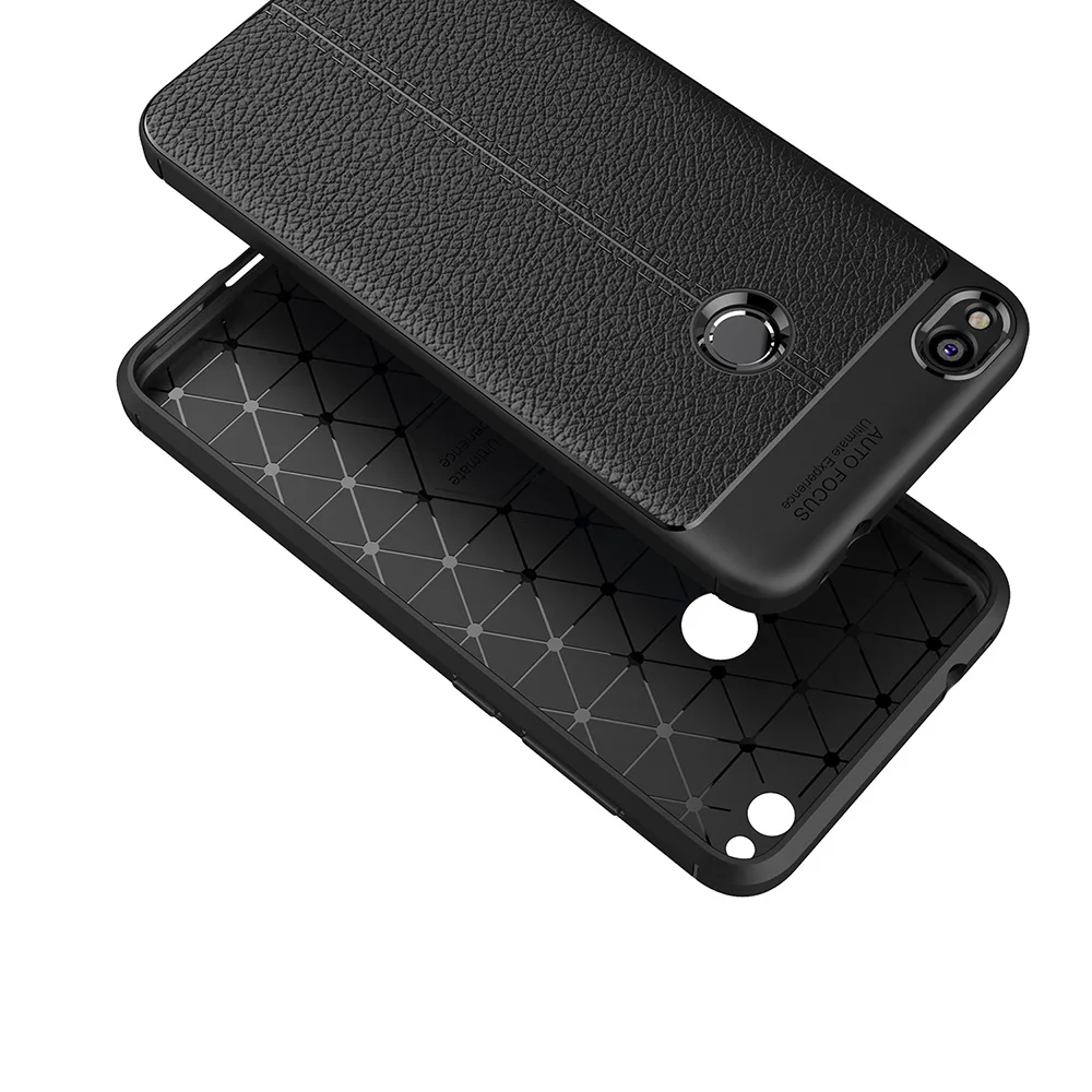 Чехол для Huawei P8 Lite 2017 Lenuo Роскошный чехол из силикона и ТПУ с узором Личи мягкий