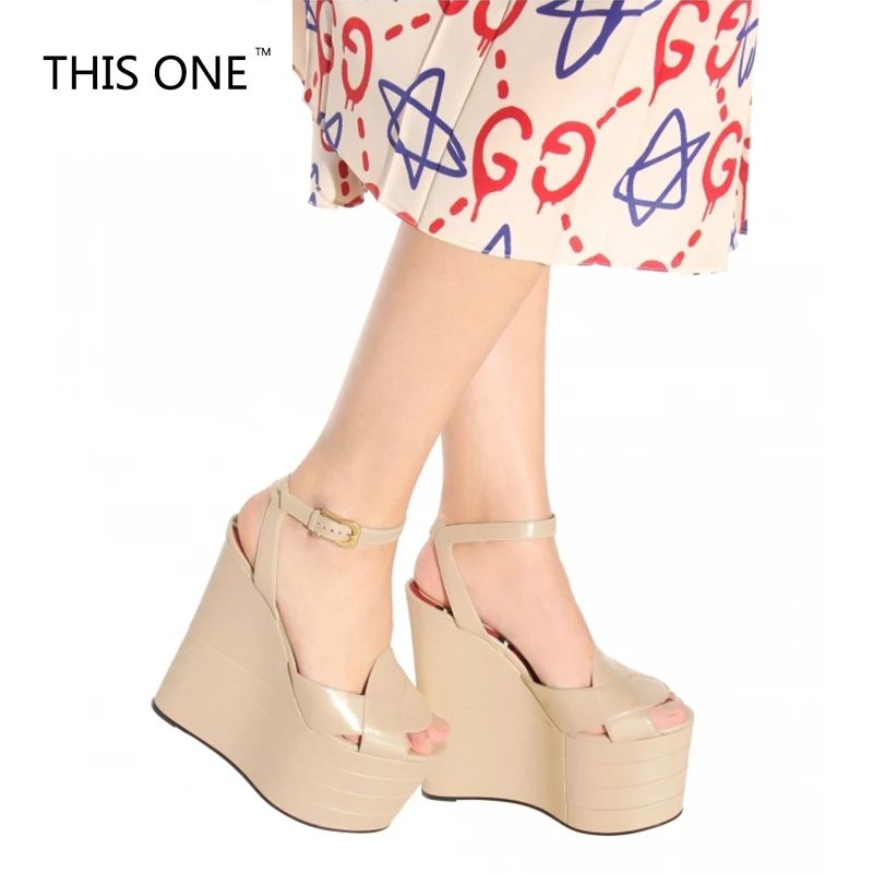 

2018 Super high heels 16cm sexy fashion shoe plus size waterproof platform sandals women summer shoes high heels sandals