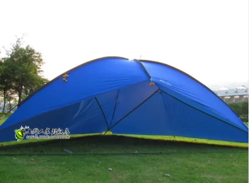 Blue 5-8 человек 480*480*480*200 см Huage Pergola Водонепроницаемый Сверхлегкий Солнцезащитный навес Bivvy Открытый Кемпинг Тент пляжное укрытие палатка - Цвет: Blue