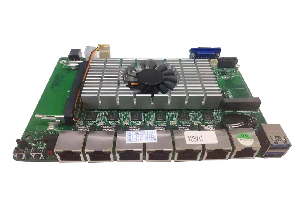XCY PfSense брандмауэр Мини ПК маршрутизатор Intel Celeron 1007U 1037U 6xLAN сетевая карта Intel Gigabit Ethernet сервер Windows Linux