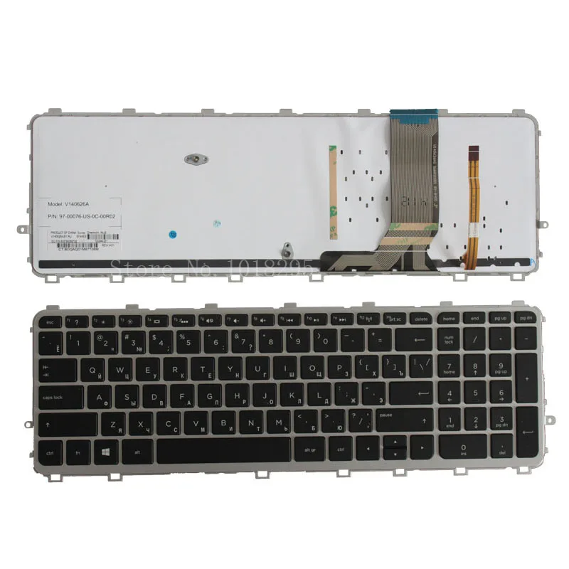 

Russian Keyboard for HP 17 15 17T 15T 15T-J 15Z-J 15t-j000 15z-j000 RU black laptop keyboard with backlit