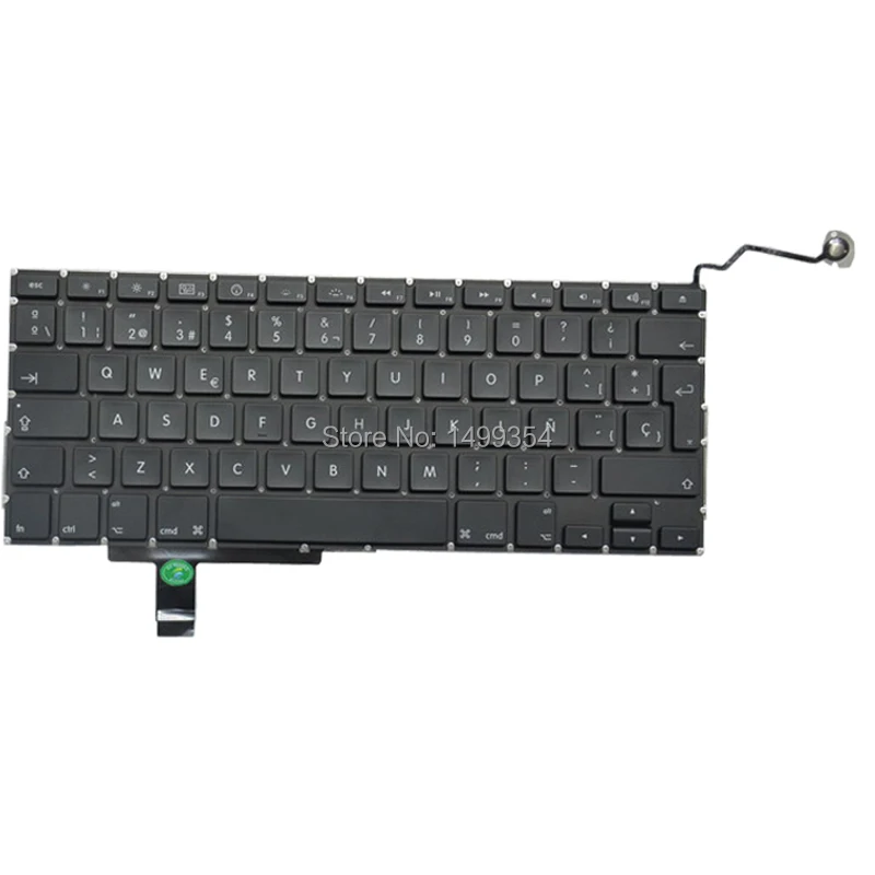 Натуральная A1297 Испания клавиатура с Подсветка для Apple MacBook Pro 17 ''A1297 Клавиатура