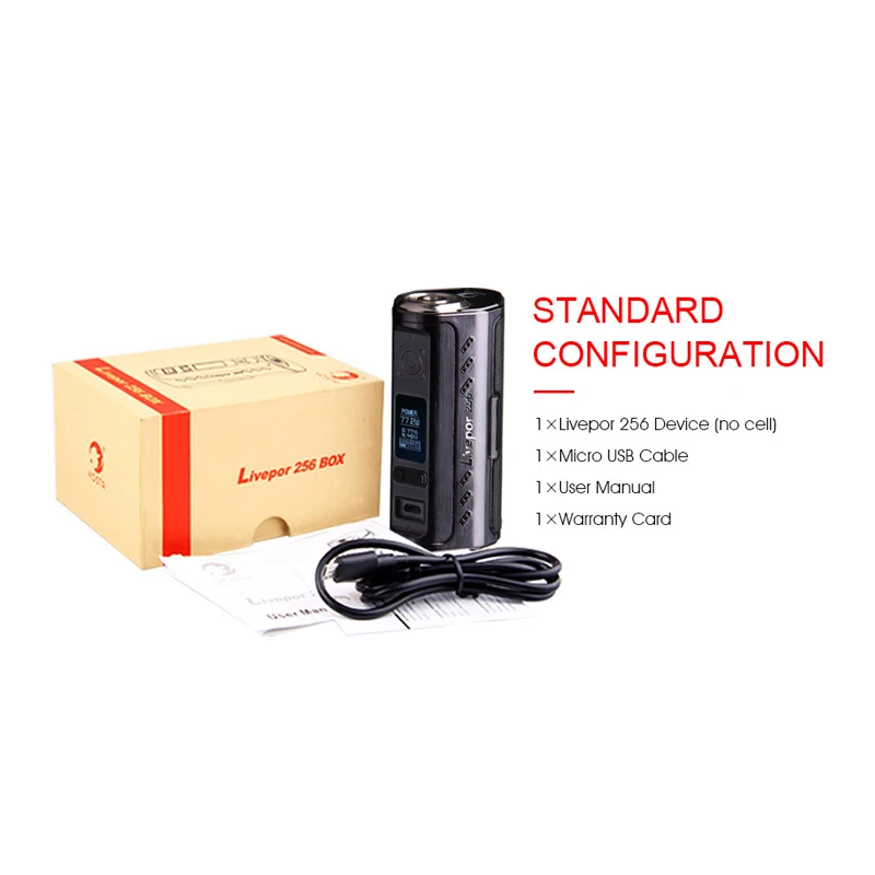 Аутентичные Yosta Livepor 256 коробка мод Вт тройной 18650 электронная сигарета vape mod TC VW APV E