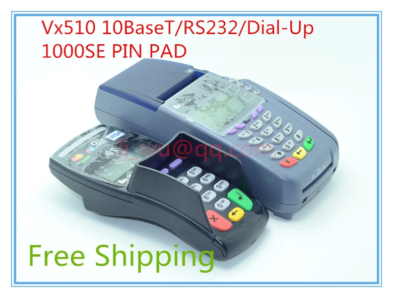 Новое VeriFone Vx510 10 BaseT / RS232 циферблат PIN PAD 4MF 2 м 14.4 К 10BT SC 3SM POS терминал|pad warmer|terminal