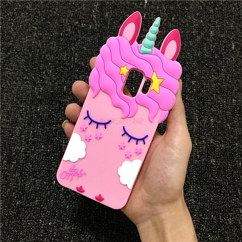3D мультфильм бутылка Единорог кошка Ститч чехол с Минни для samsung Galaxy S6 S7 Edge S8 S9 Plus Note 8 чехол s Мягкая силиконовая задняя крышка