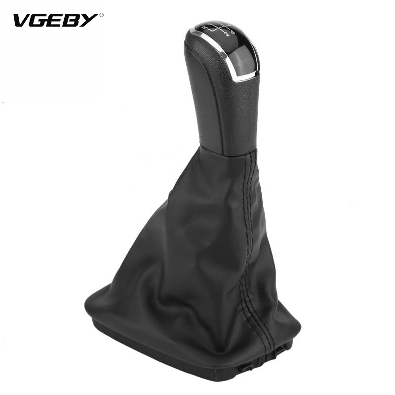 

New 5 Speed Gear Stick Shift Knob Lever Gaiter Boot Cover PU Leather for Skoda Fabia MK1 6Y0711113H