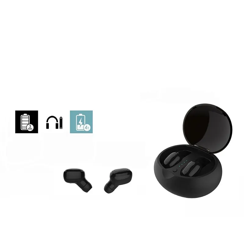 Беспроводная гарнитура Bluetooth, невидимая мини-гарнитура для занятий спортом и бега