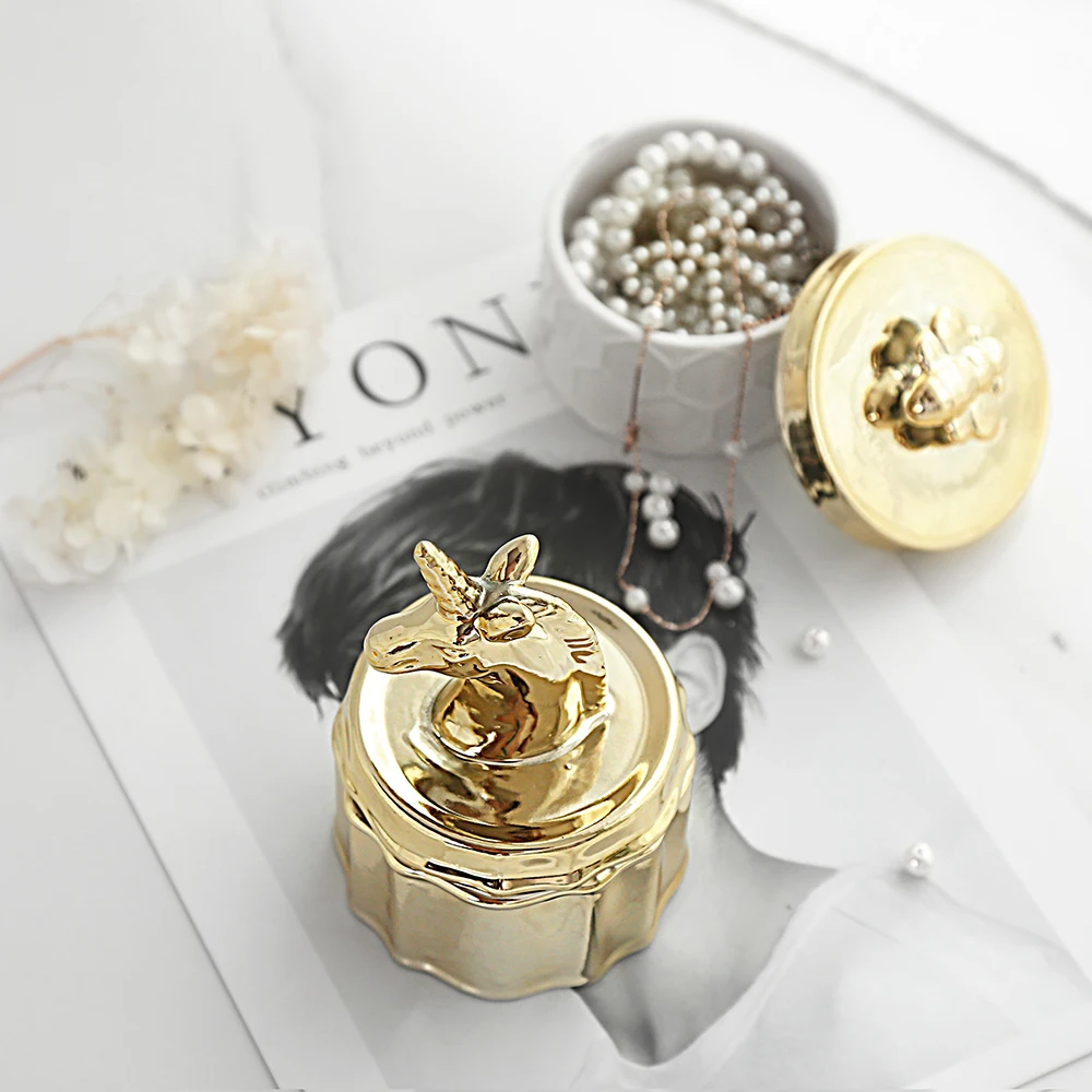 Коробка для хранения в виде единорога Свадебная подарочная коробка