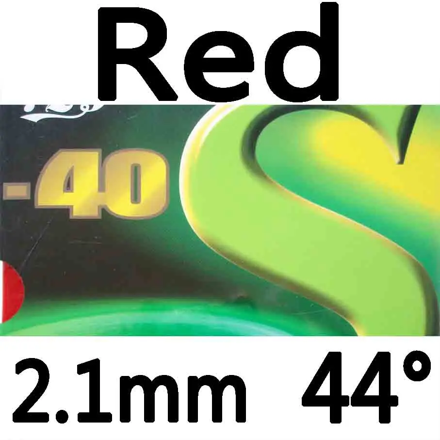 Red 2.1mm 44 РИТЦ 729 Дружба 729-40 S Pips-in настольный теннис(PingPong) резиновый с губкой - Цвет: Red 2.1mm 44