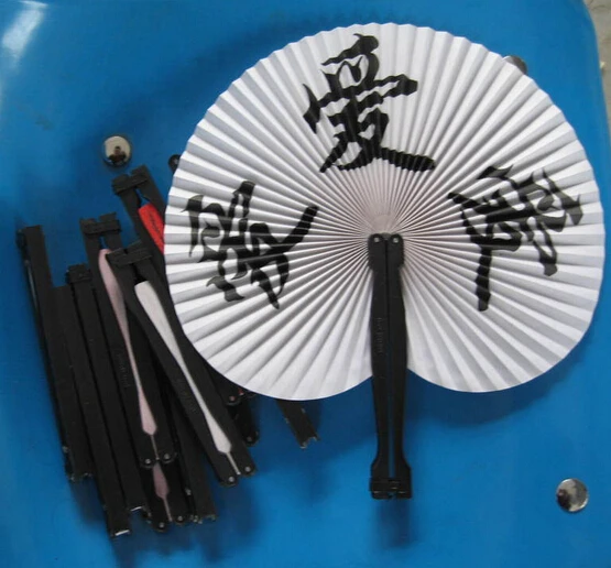 

[ Fly Eagle ] Lot of 100 Chinese Lucky Word Oriental Design Paper Hand Fan with Metal Handles Chinese Asian