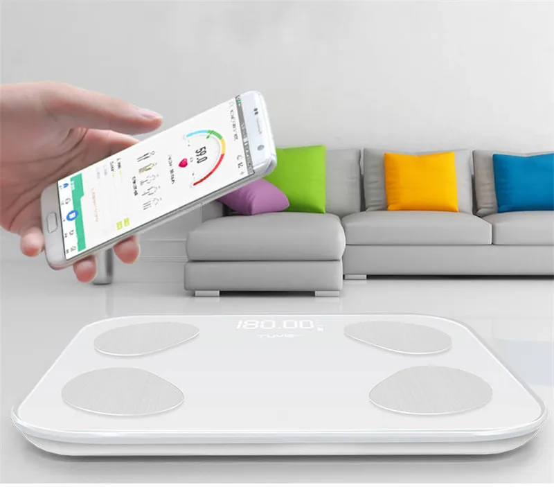 Bluetooth весы напольные весы для ванной весы с Умной подсветкой Дисплей весы BMI вес тела 4/8 электрод весы для жира