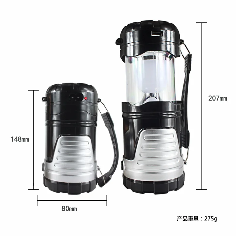 Светодиодный портативный Верховая лампа с фонариком Открытый зарядки солнечной