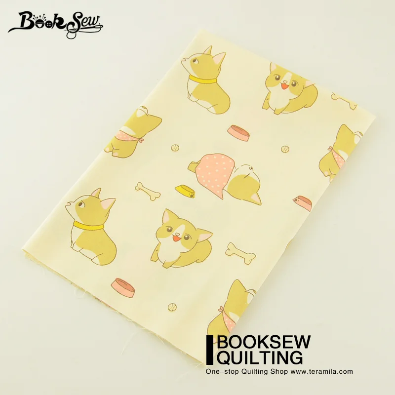 Booksew Подушка Скрапбукинг стежка 100% хлопок саржа Ткань прекрасный ребенок собака